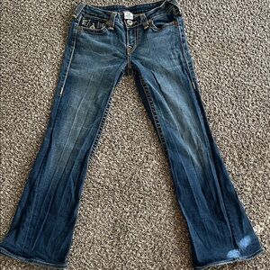 True Religion Women's Blue Flared Jeans